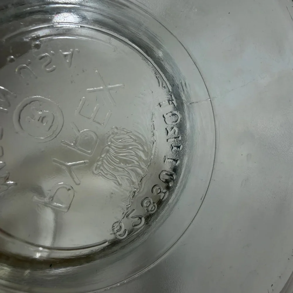 Vintage Pyrex Flameware Clear Glass Double Boiler 1.5 Qt 6283 with Lid
